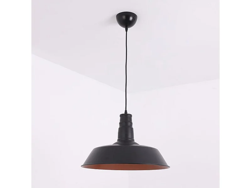 Suspension Design en Métal "Biloe" 46cm Noir