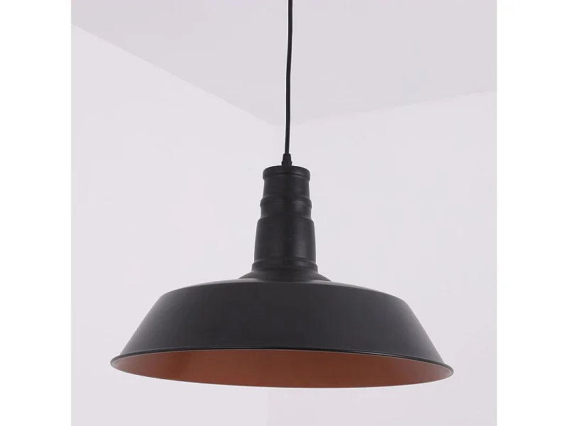 Suspension Design en Métal "Biloe" 46cm Noir