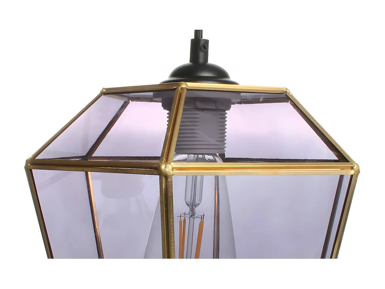 Lampe Suspension Déco "Terias" 26cm Gris