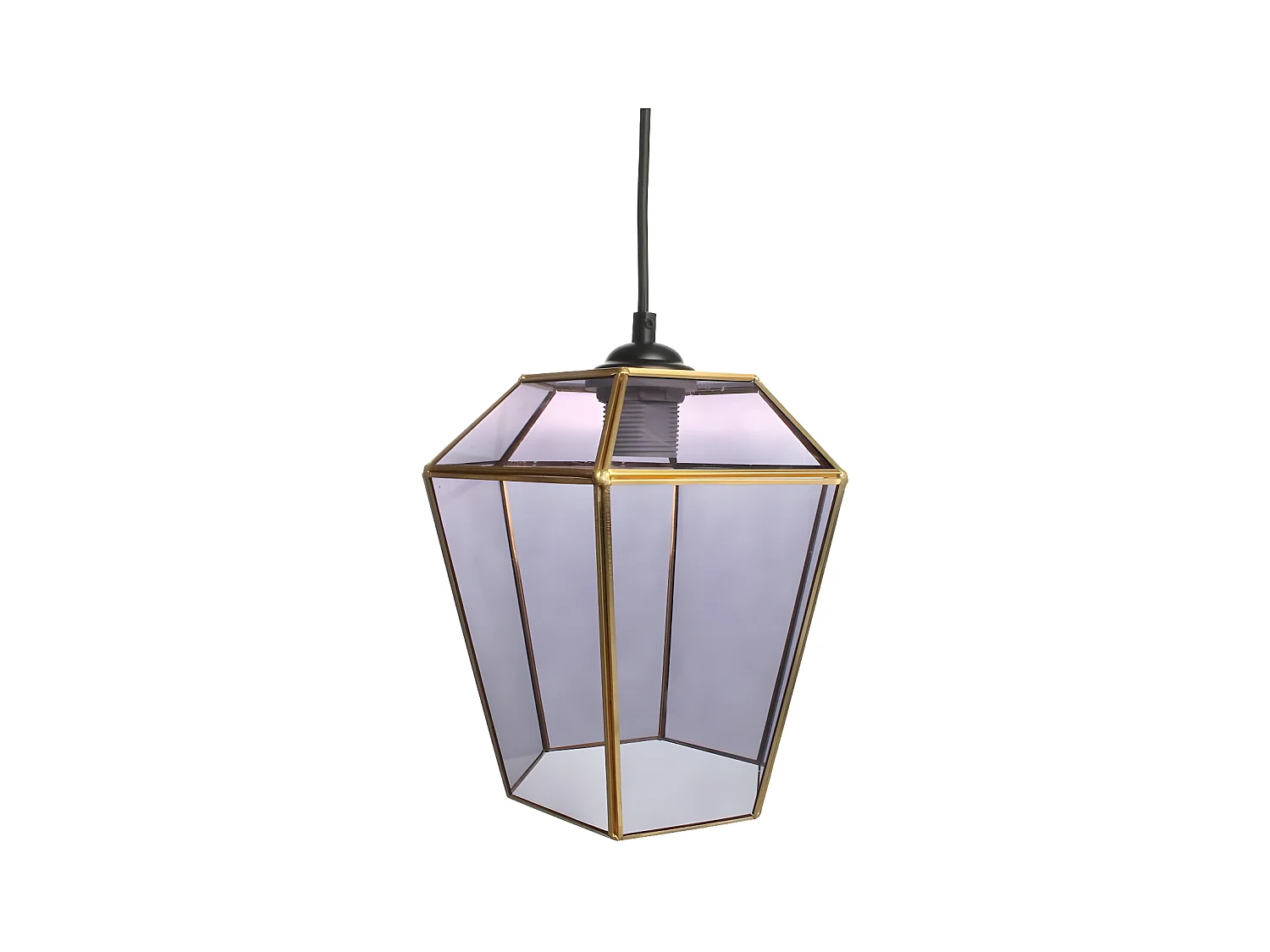 Lampe Suspension Déco "Terias" 26cm Gris