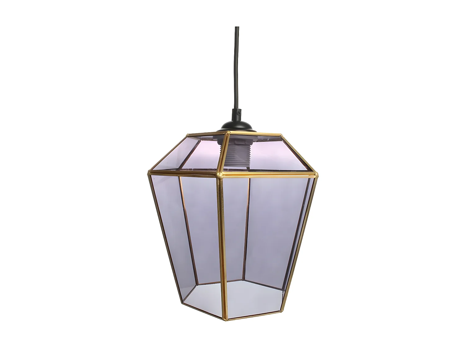 Lampe Suspension Déco "Terias" 26cm Gris
