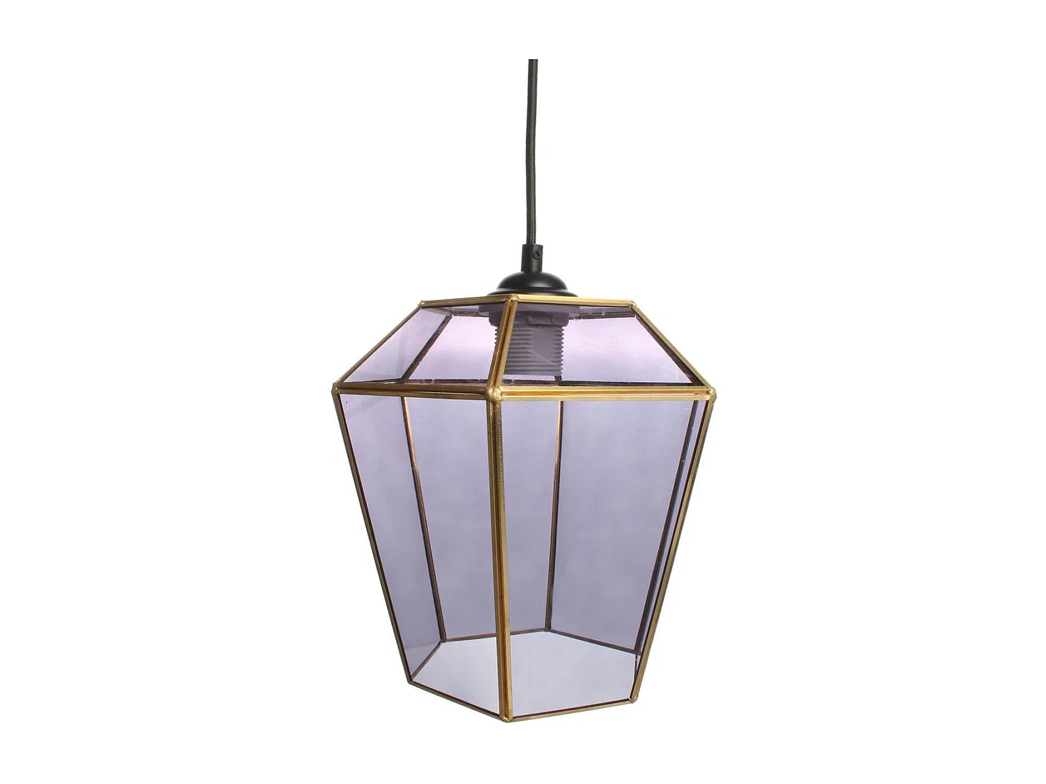 Lampe Suspension Déco "Terias" 26cm Gris