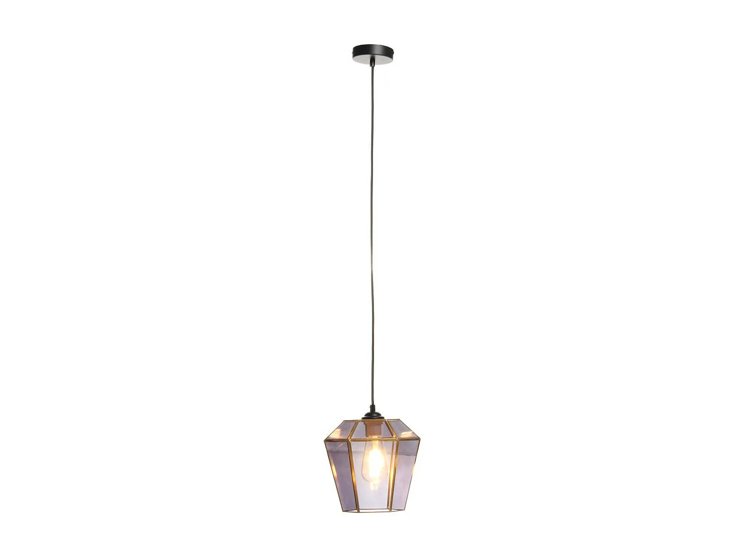 Lampe Suspension Déco "Terias" 26cm Gris