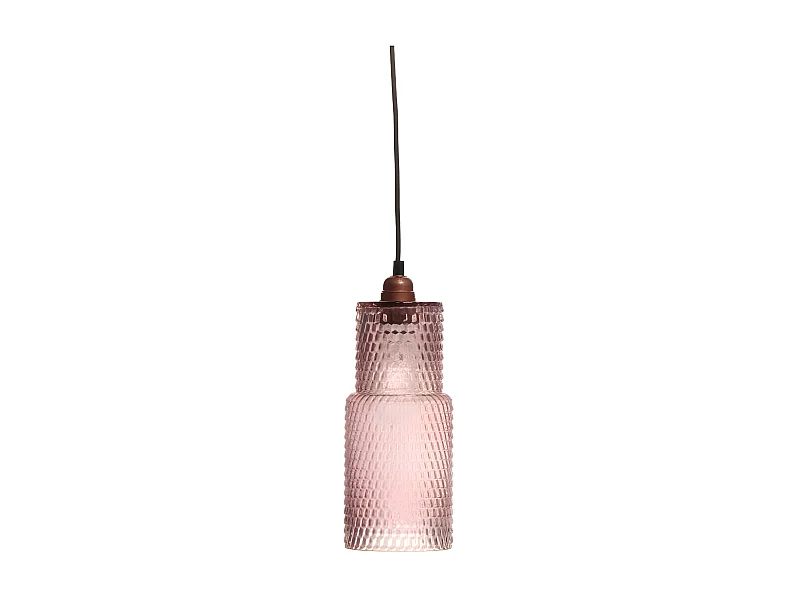 Lampe Suspension en Verre "Rosi" 35cm Violet