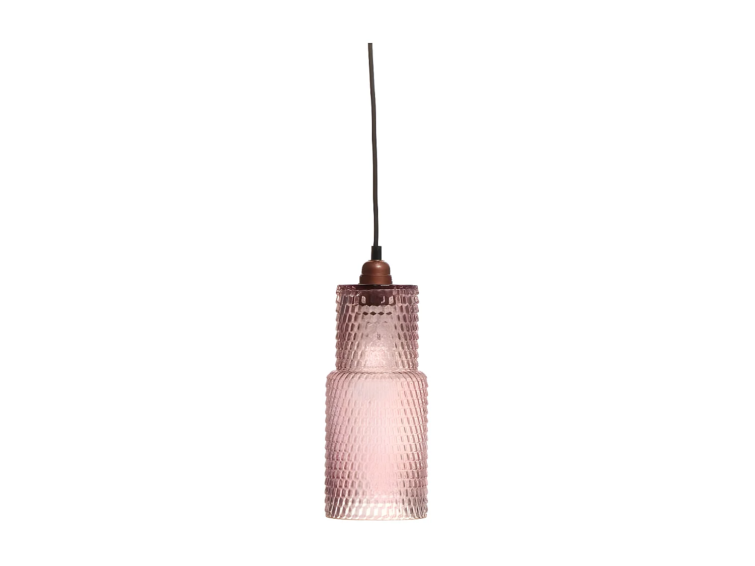 Lampe Suspension en Verre "Rosi" 35cm Violet