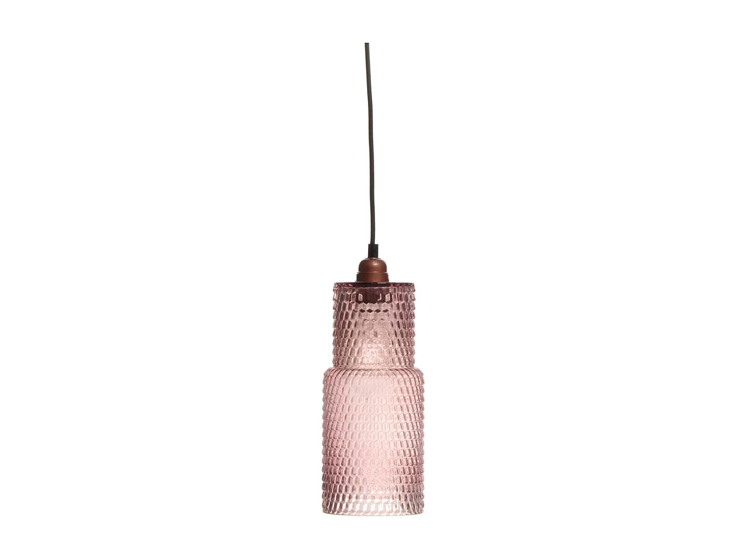 Lampe Suspension en Verre "Rosi" 35cm Violet