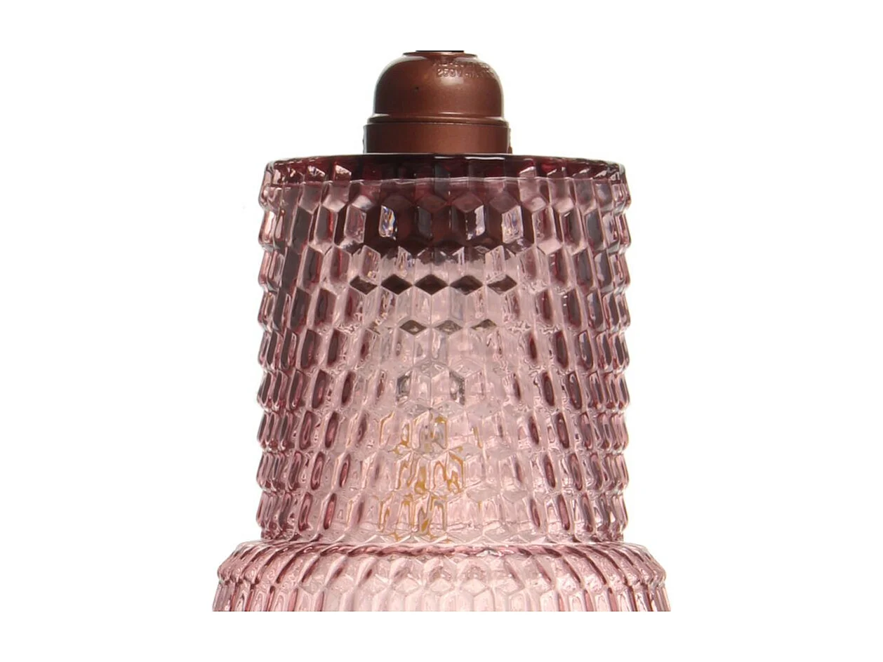 Lampe Suspension en Verre "Rosi" 35cm Violet