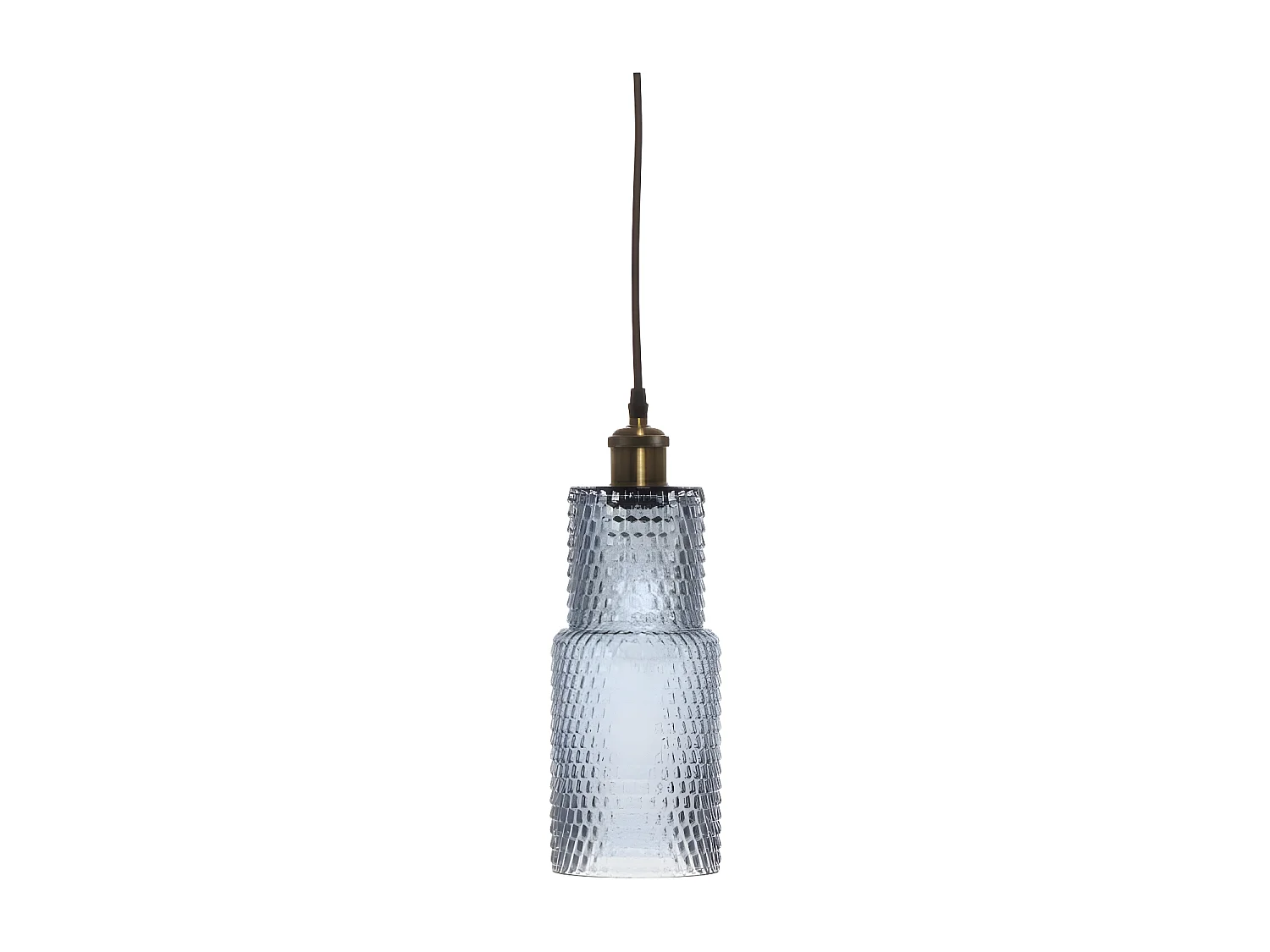Lampe Suspension en Verre "Rosi" 35cm Bleu