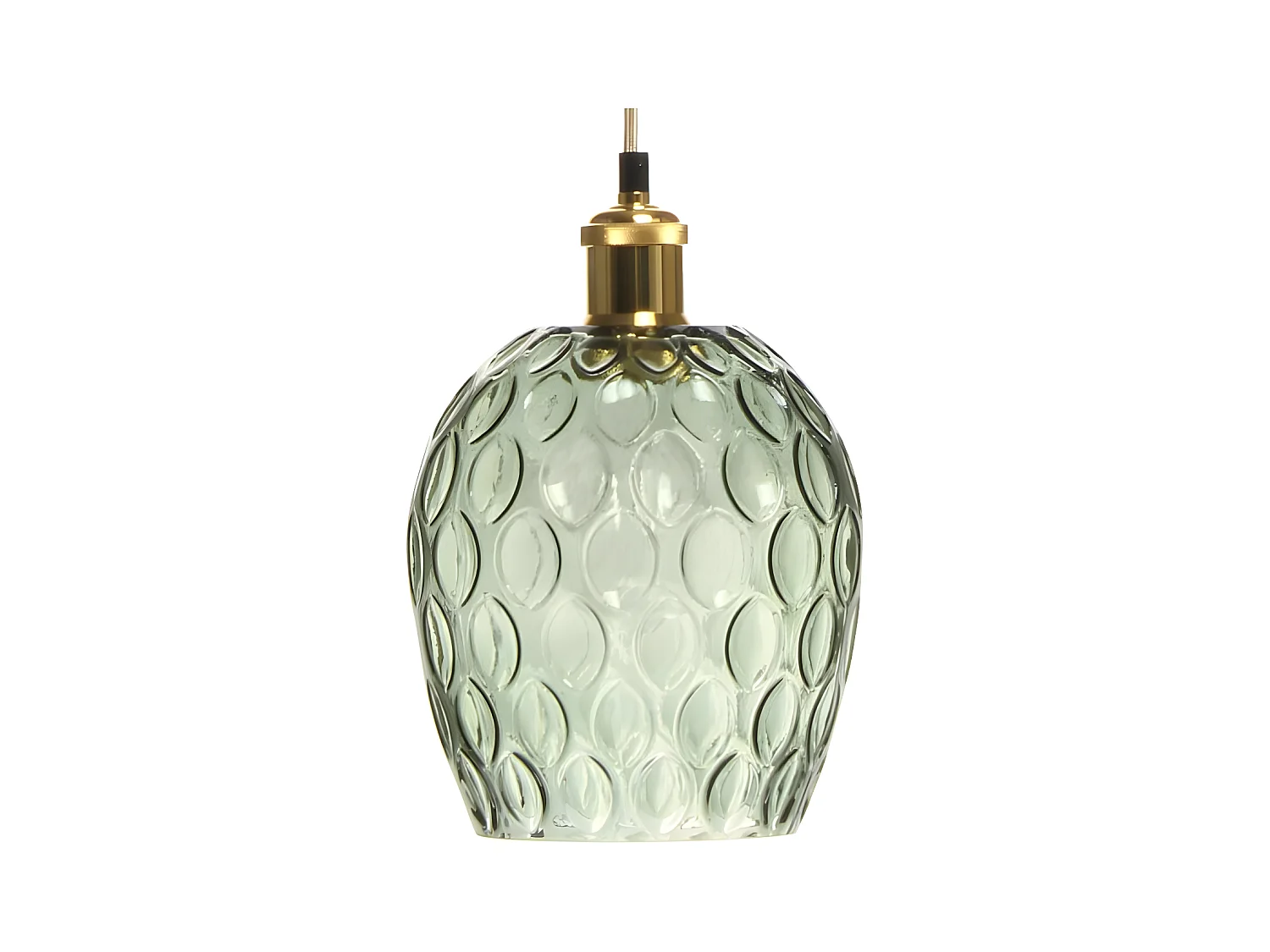 Lampe Suspension Déco "Corona" 27cm Vert