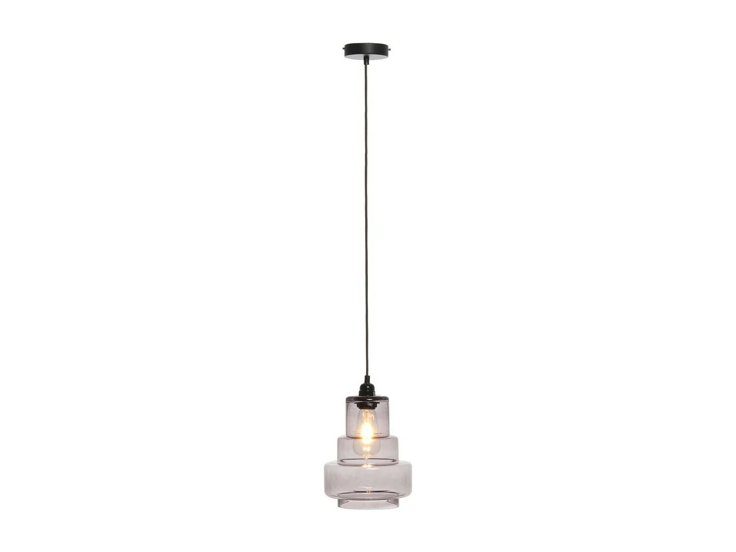 Lampe Suspension Design "Evy" 29cm Gris