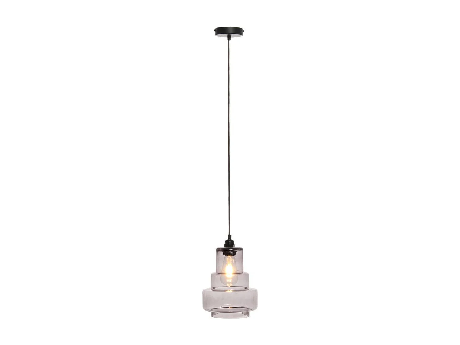 Lampe Suspension Design "Evy" 29cm Gris