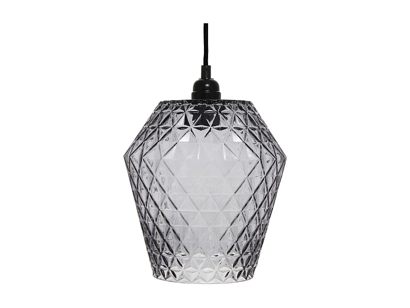 Lampe Suspension Déco "Lumi" 27cm Gris