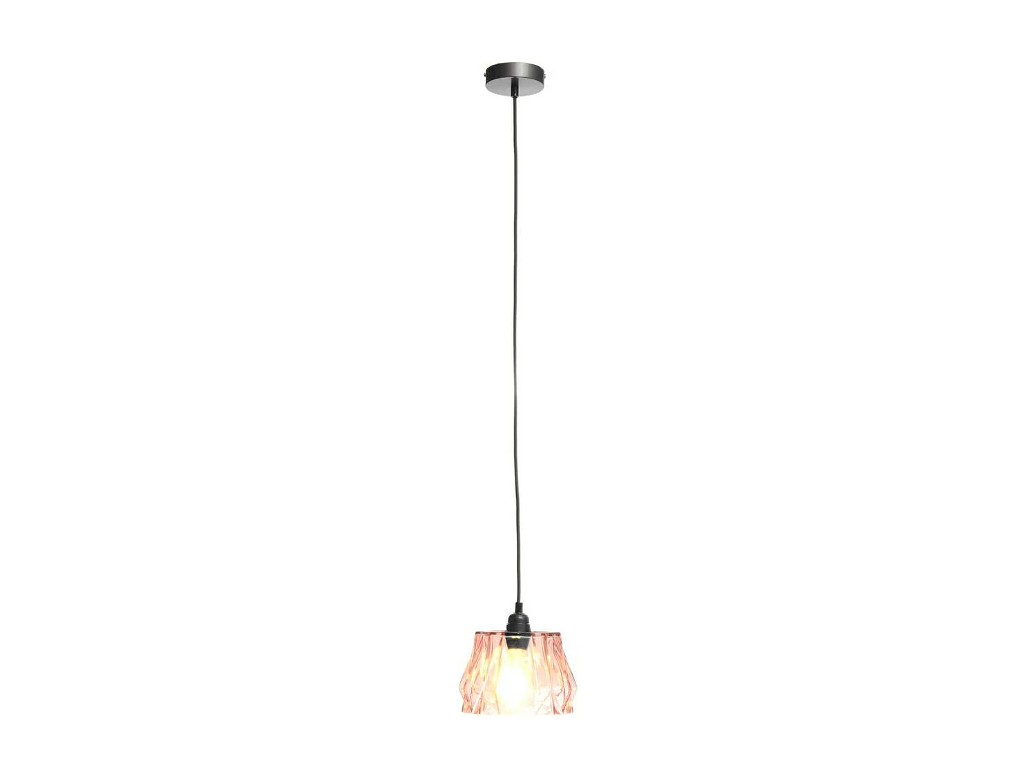 Lampe Suspension Déco "Aurea" 19cm Rose