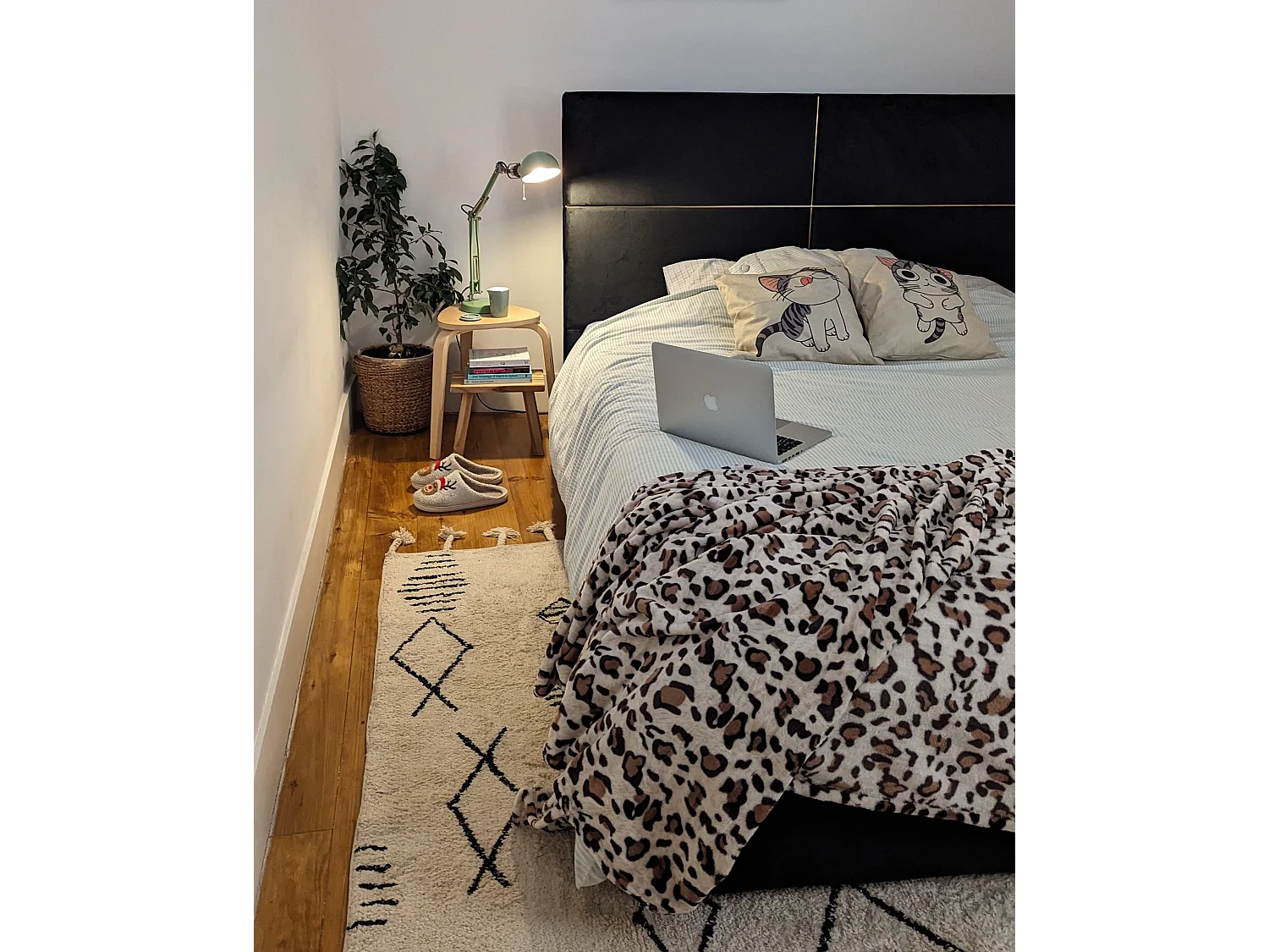 Letto contenitore Velluto VERNOYES 160 x 200 cm Nero