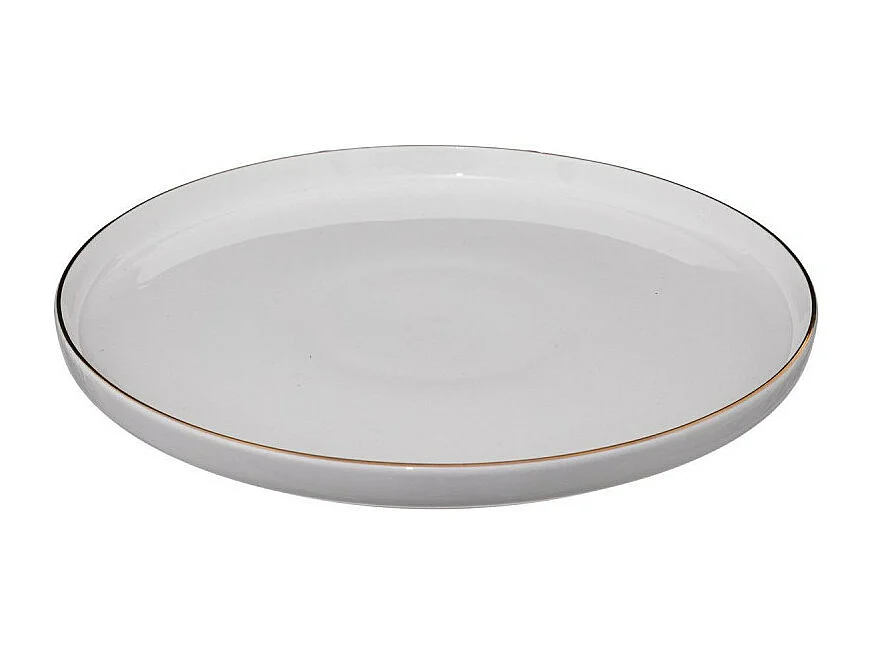 Lot de 6 Assiettes Plates "Sublima" 27cm Blanc