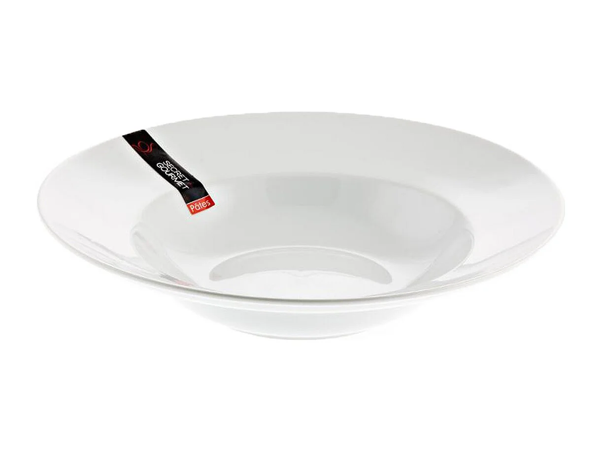 Lot de 6 Assiettes à Pâtes 27cm Blanc