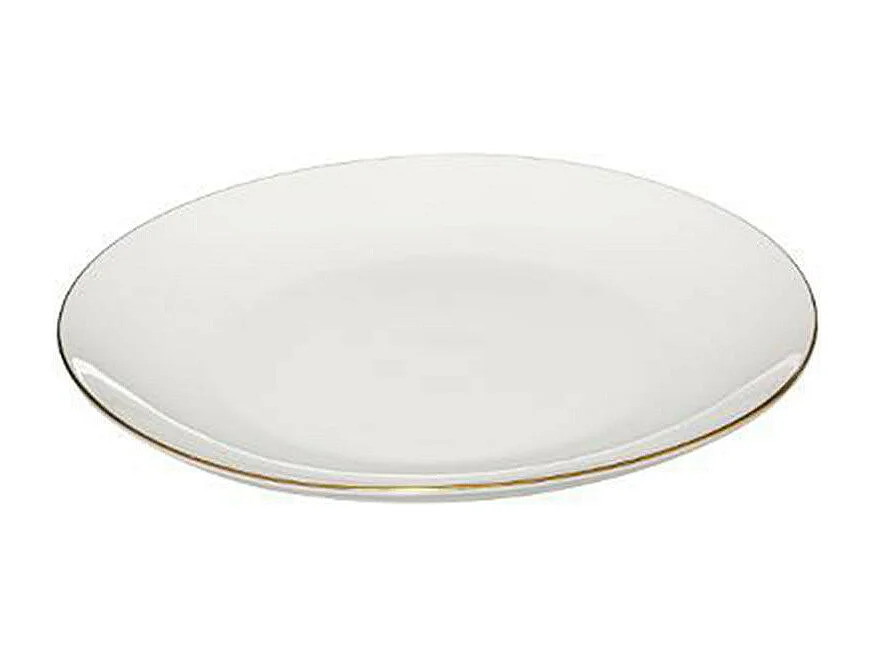 Lot de 6 Assiettes Plates "Petit Salon" 27cm Blanc