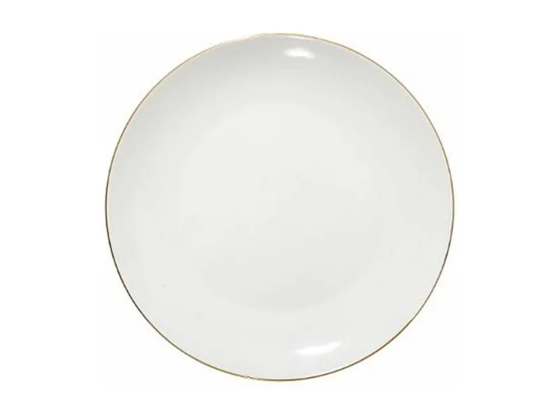 Lot de 6 Assiettes Plates "Petit Salon" 27cm Blanc