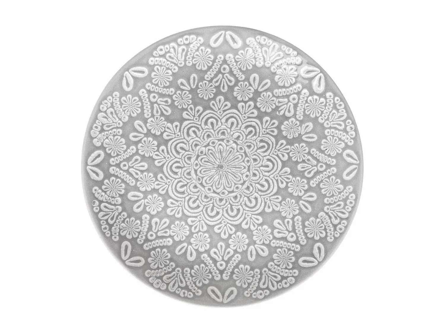 Lot de 6 Assiettes Plates "Hacienda" 27cm Gris