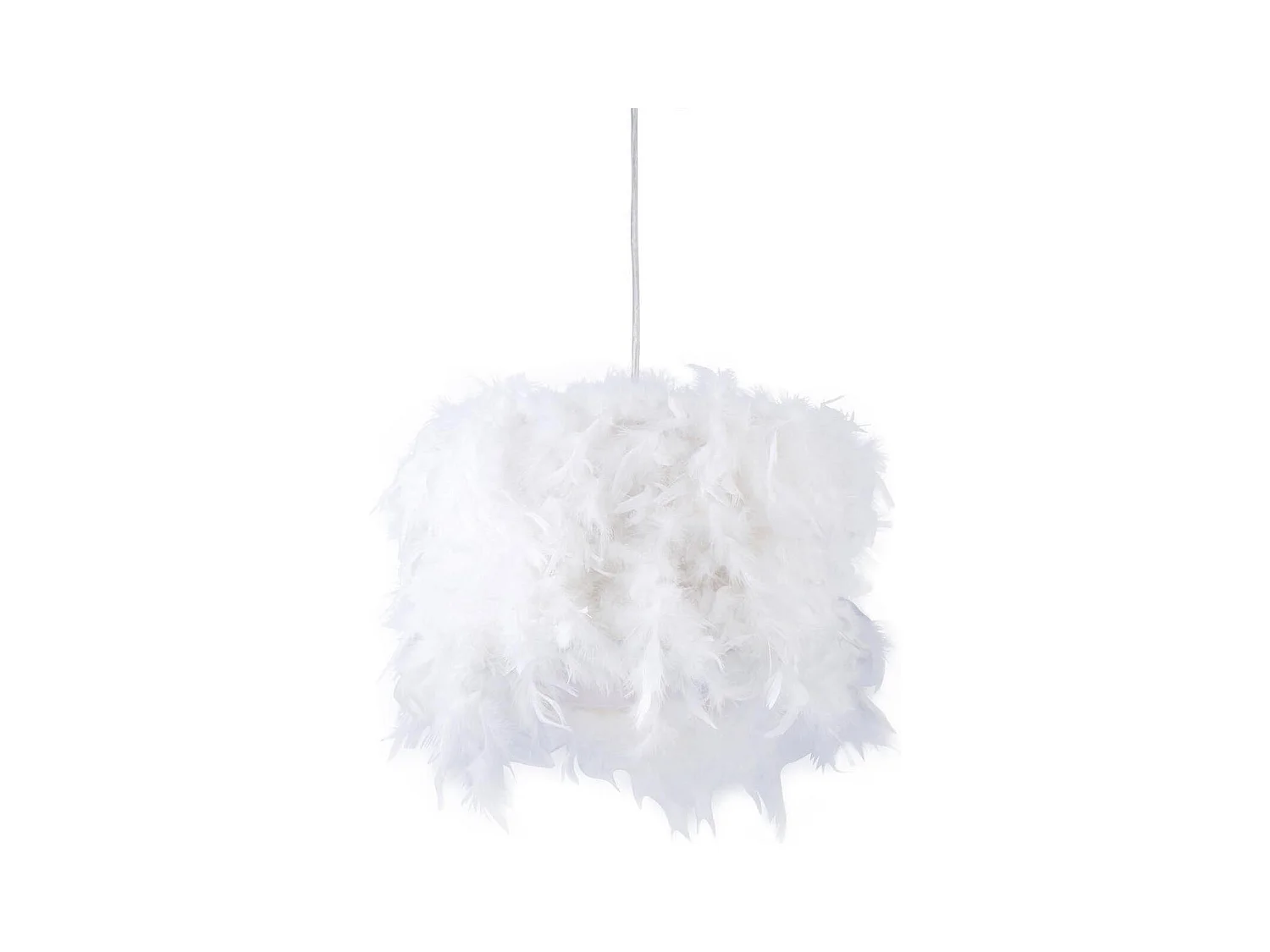 Lampe Suspension Plumes "Eldridge" 30cm Blanc