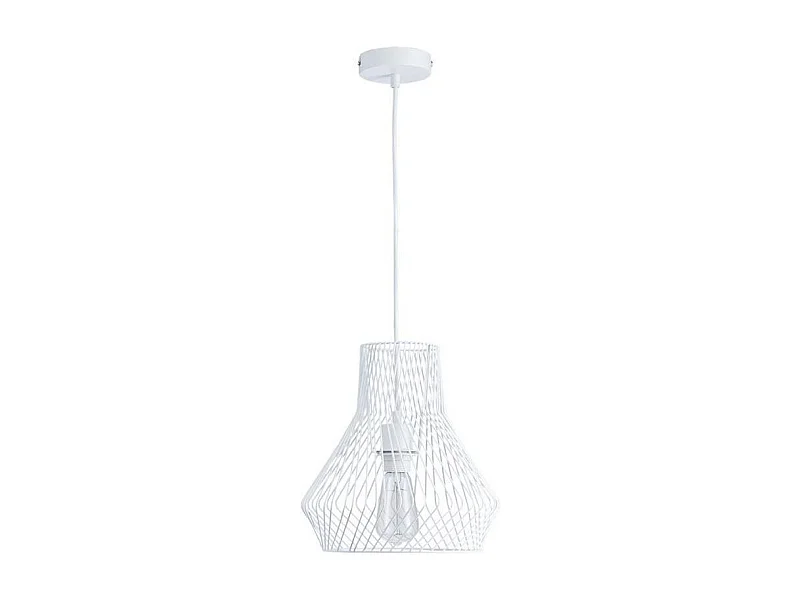 Lampe Suspension Design "Geraldine" 134cm Blanc
