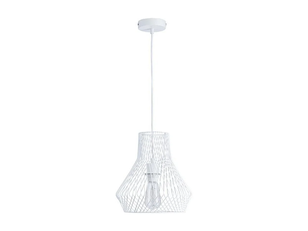 Lampe Suspension Design "Geraldine" 134cm Blanc