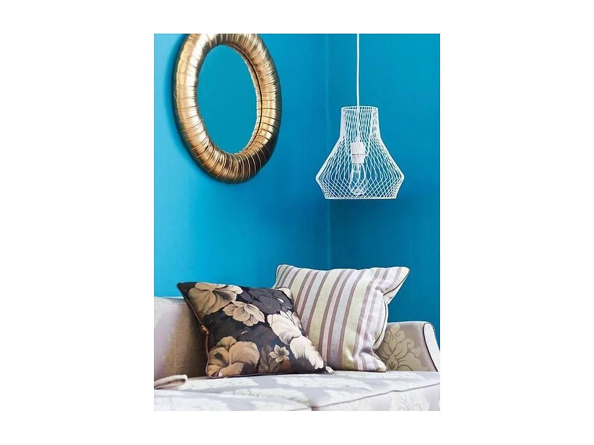 Lampe Suspension Design "Geraldine" 134cm Blanc