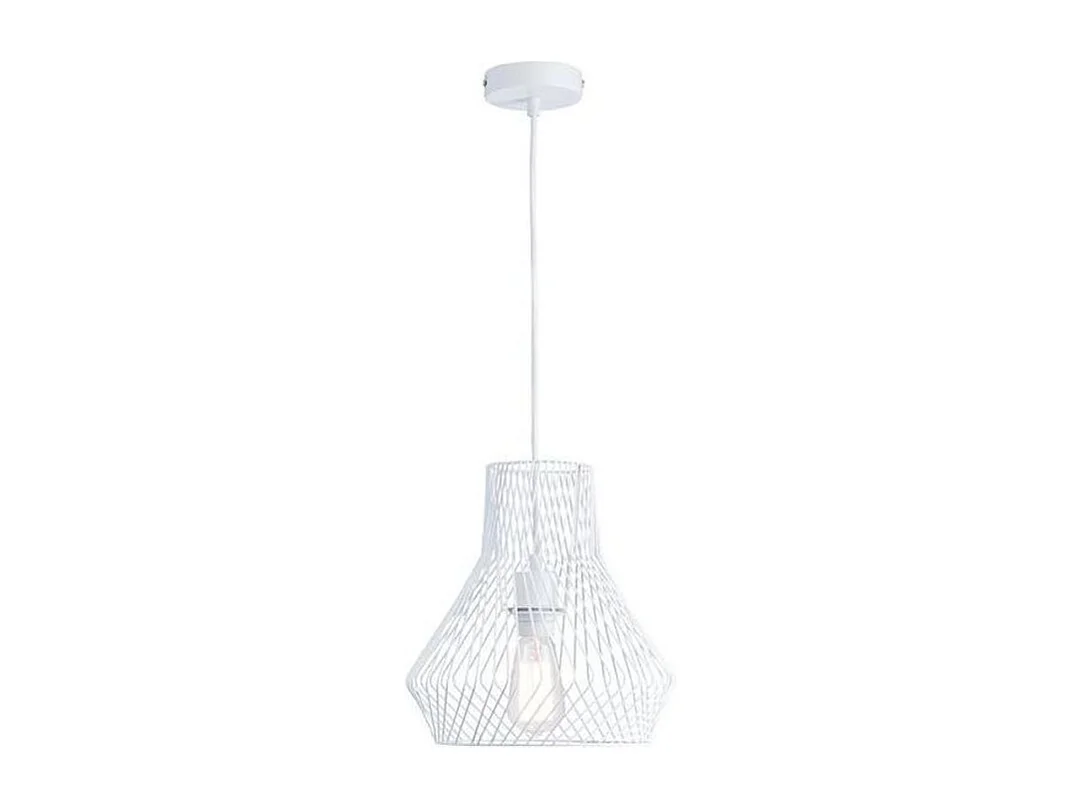 Lampe Suspension Design "Geraldine" 134cm Blanc