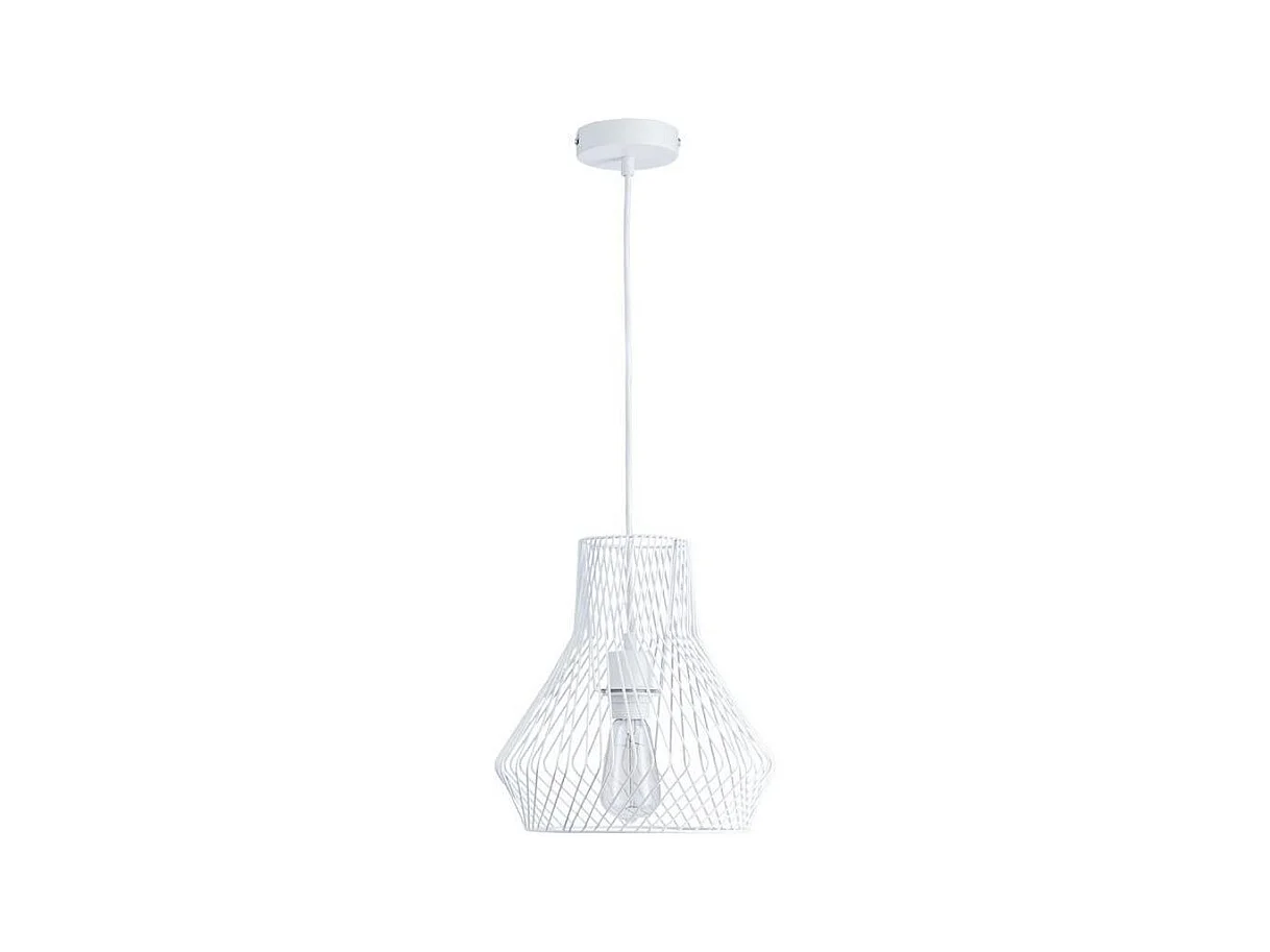 Lampe Suspension Design "Geraldine" 134cm Blanc