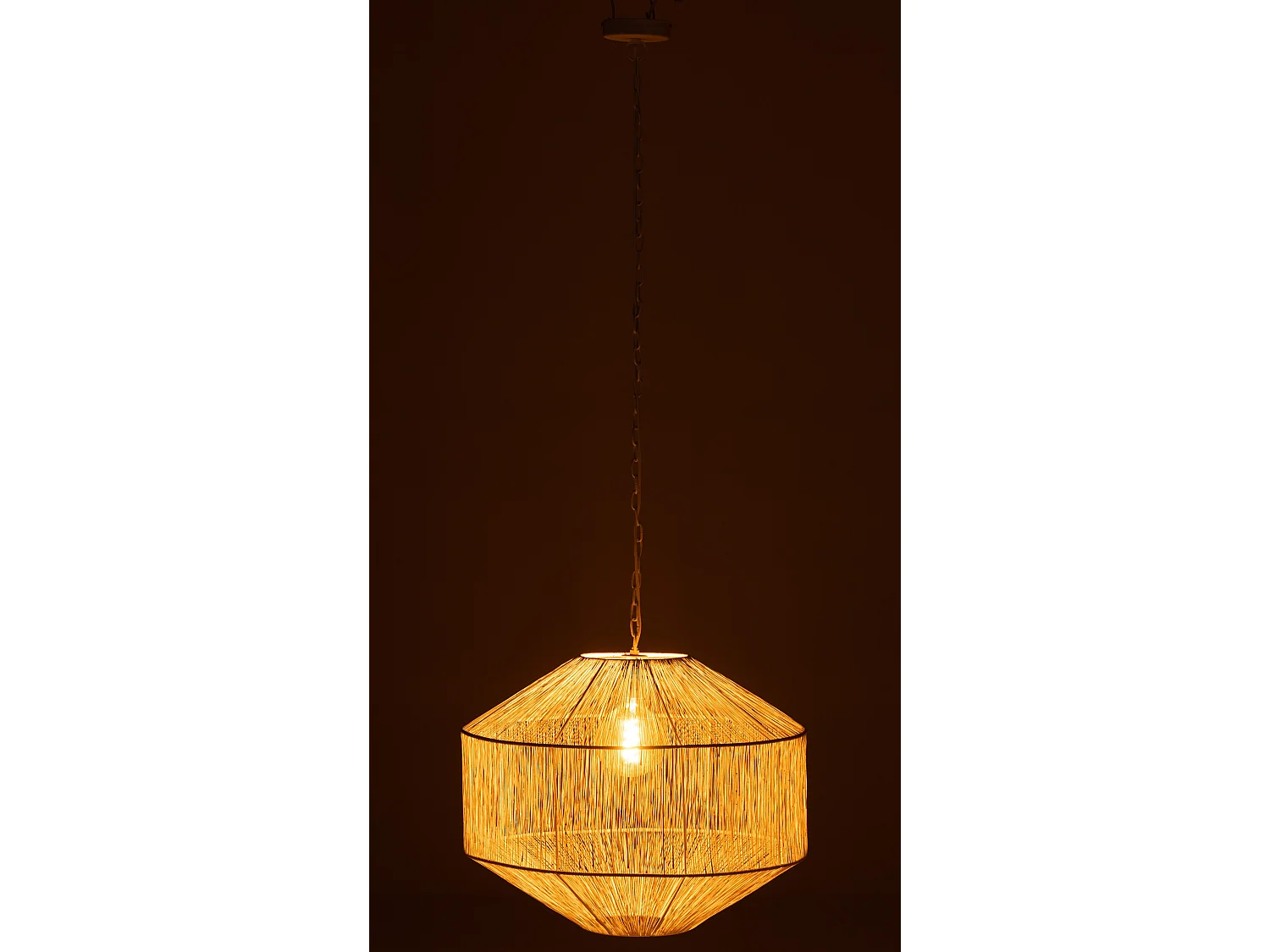 Lampe Suspension Design "Vivena" 60cm Blanc Mat