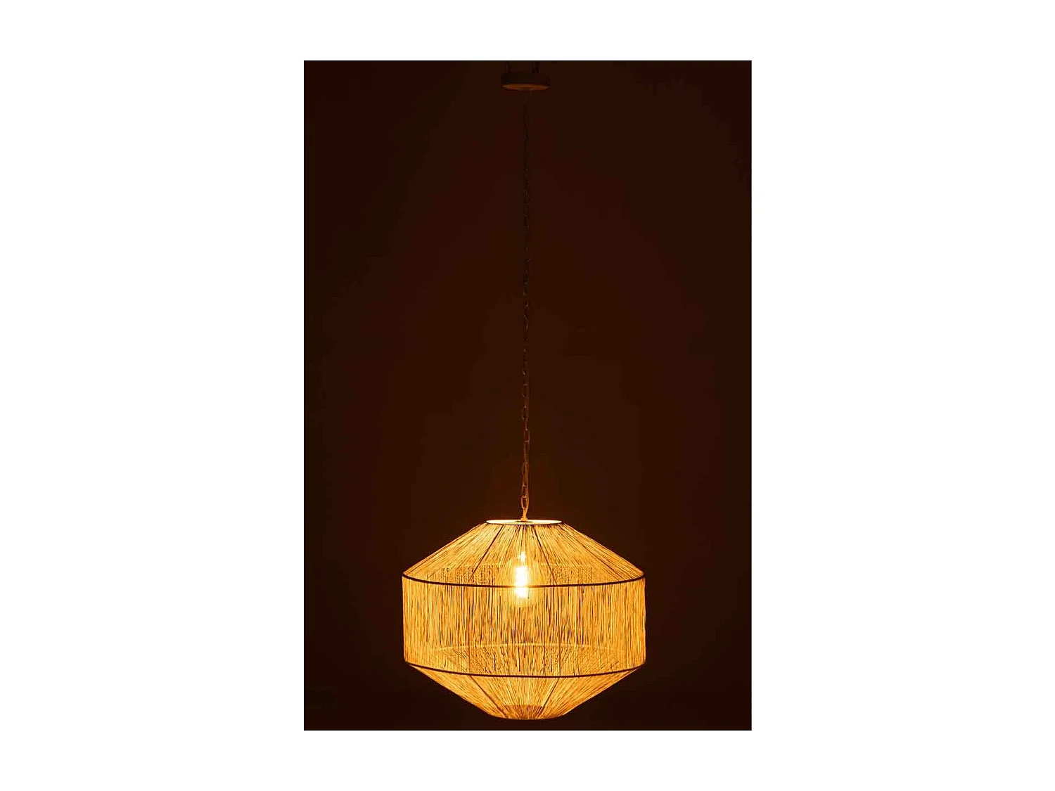 Lampe Suspension Design "Vivena" 60cm Blanc Mat