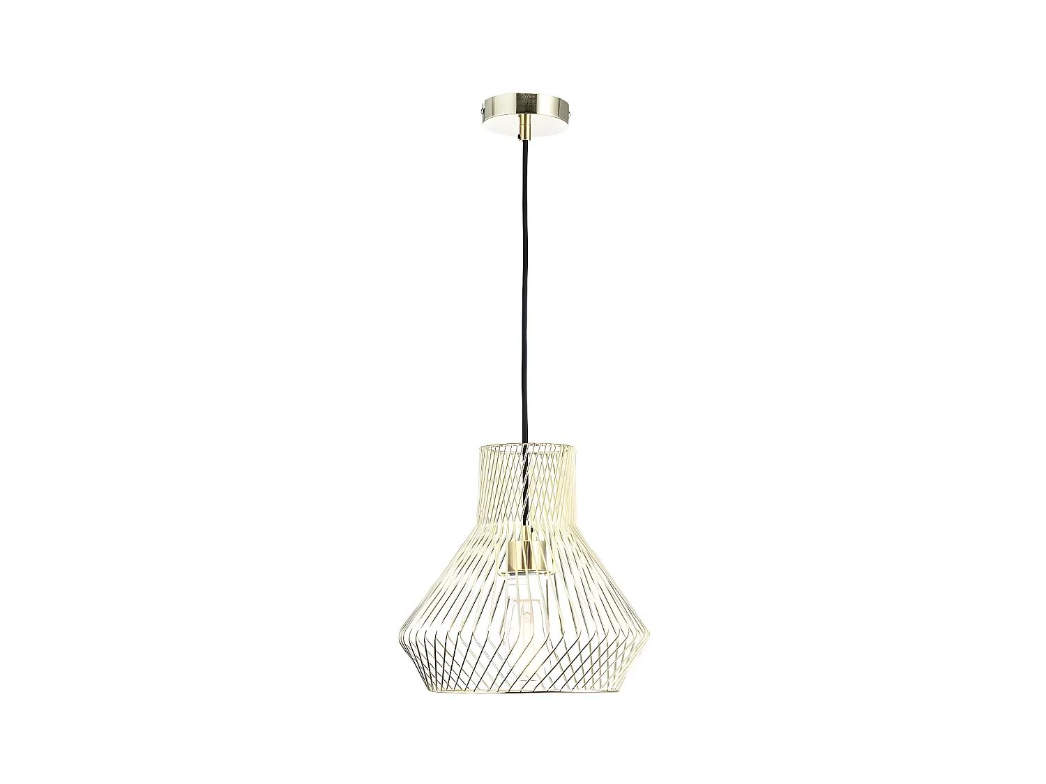 Lampe Suspension Design "Geraldine" 134cm Or