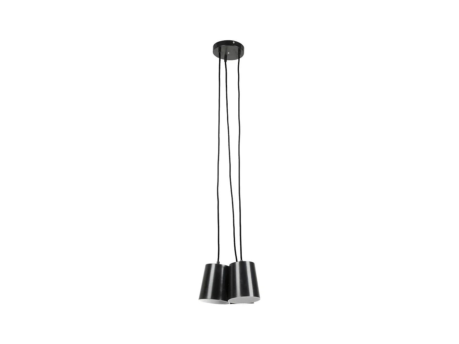 Udson 3-lichts zwart metalen hanglamp