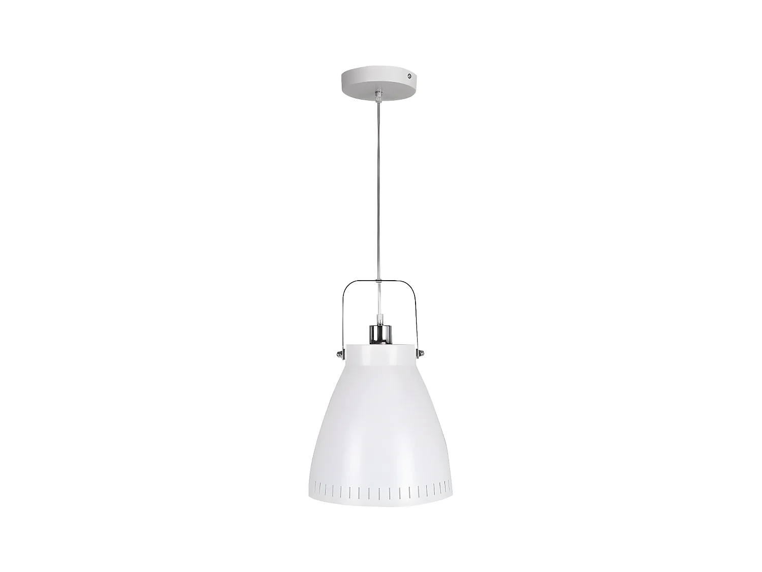 Lampe Suspension Design "Hayden" 40cm Blanc
