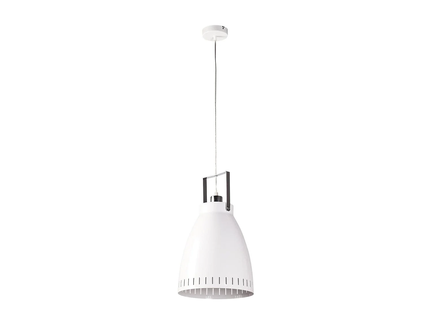 Lampe Suspension Design "Hayden" 40cm Blanc