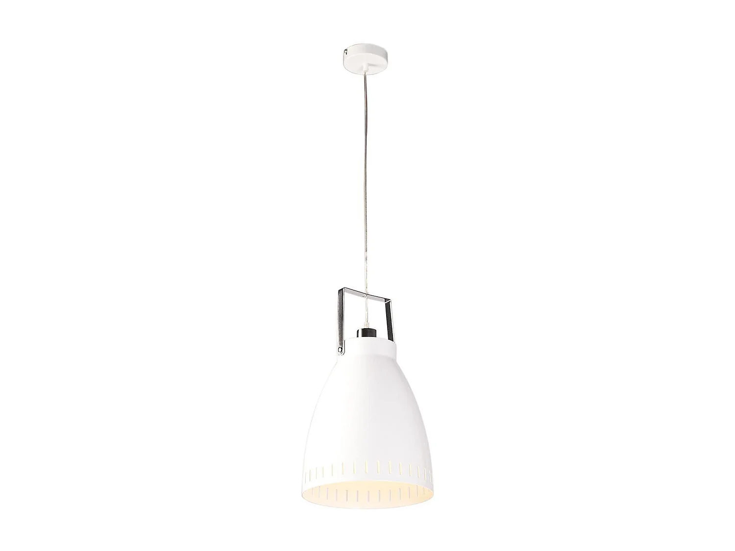 Lampe Suspension Design "Hayden" 40cm Blanc