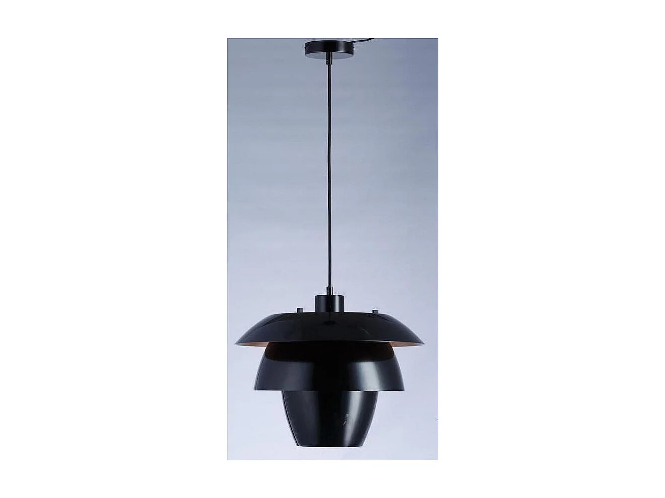 Lampe Suspension Design "Glenwood" 150cm Noir