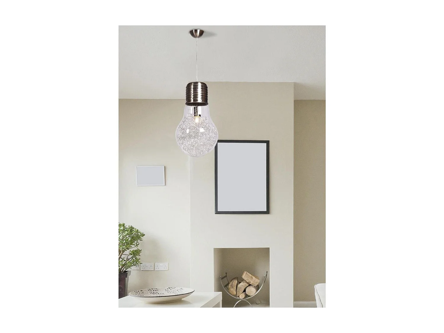 Lampe Suspension Design "Hartford" 120cm Blanc