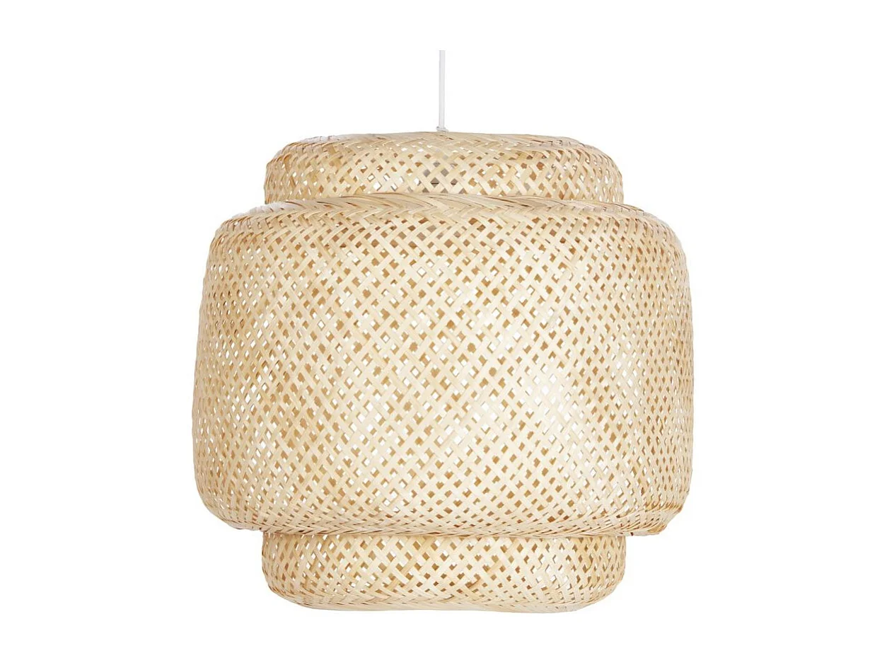 Lampe Suspension en Bambou "Grant" 40cm Beige