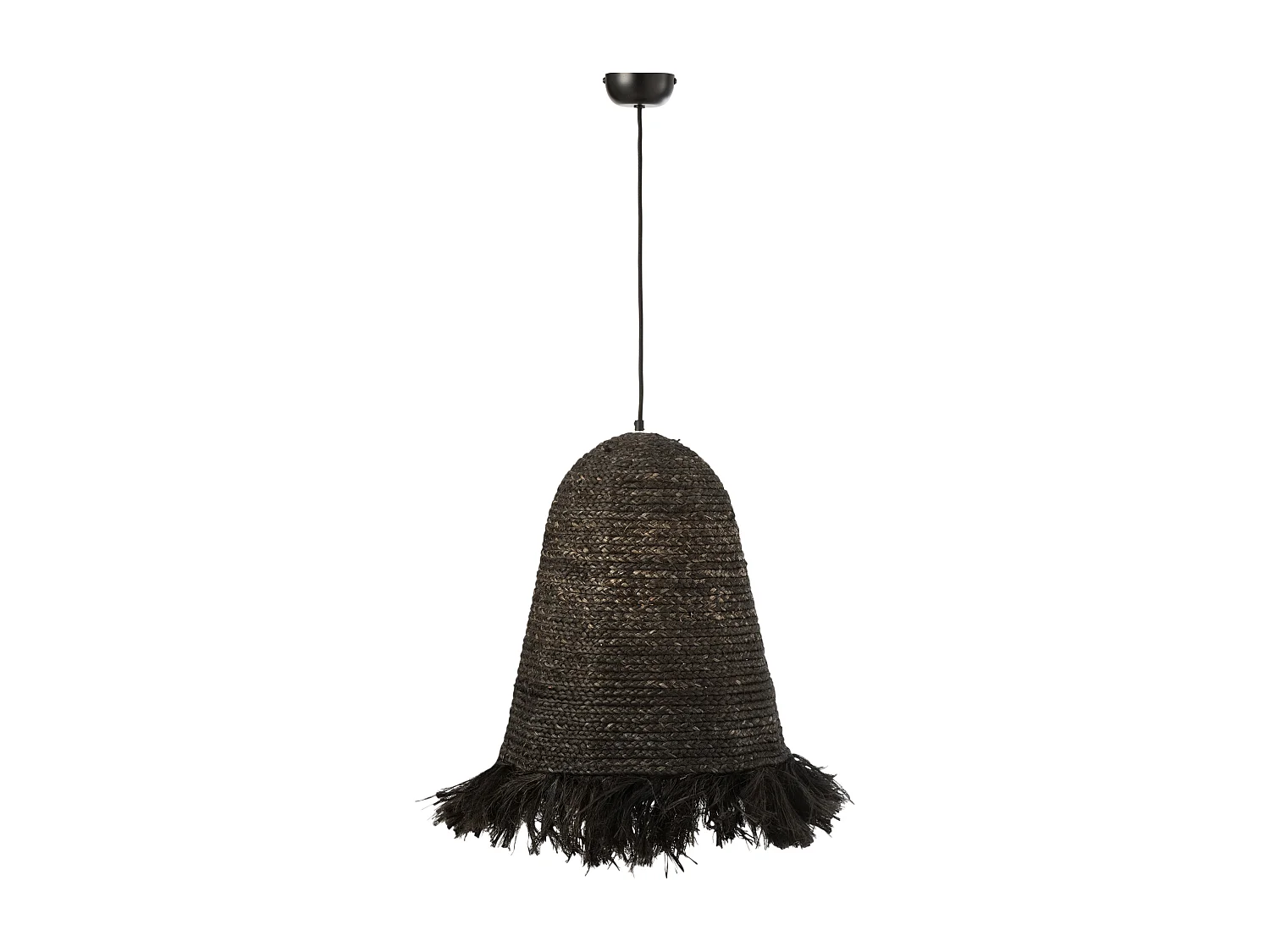 Lampe Suspension Design "Ozie" 50cm Noir