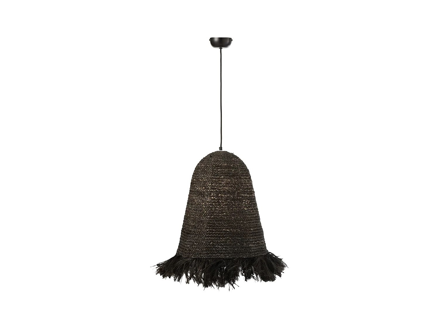 Lámpara colgante de fibra de plátano Ozar H 52 cm
