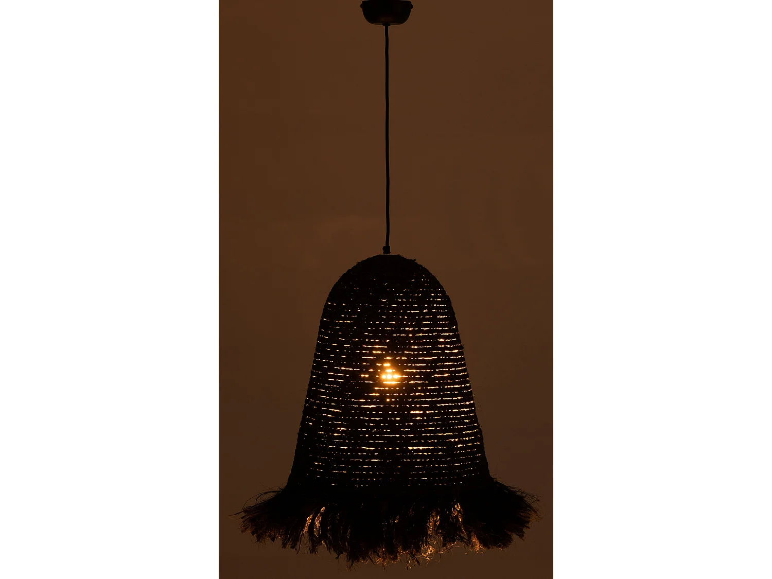 Lampe Suspension Design "Ozie" 50cm Noir
