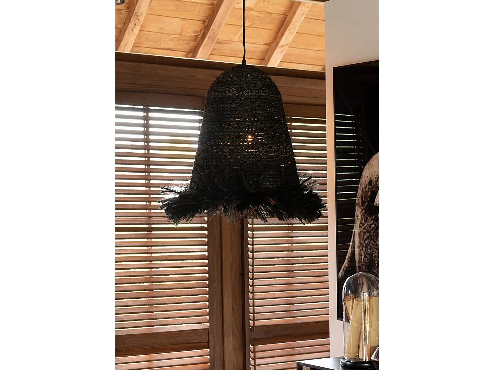 Lampe Suspension Design "Ozie" 50cm Noir