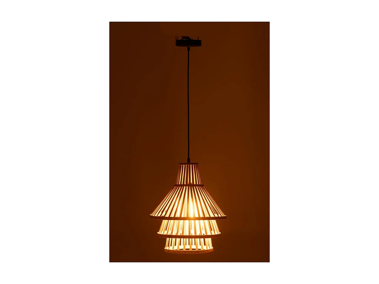 Sospensione in Legno Naturale 32,5x32,5x162cm