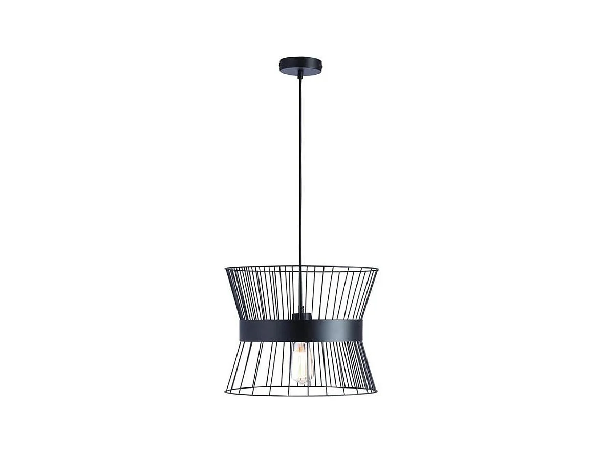 Lampe Suspension Design "Geraldine" 135cm Noir