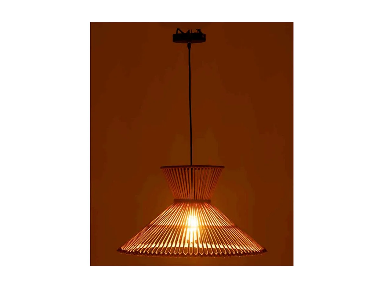 Largo natuurlijke bamboe hanglamp - Set van 2