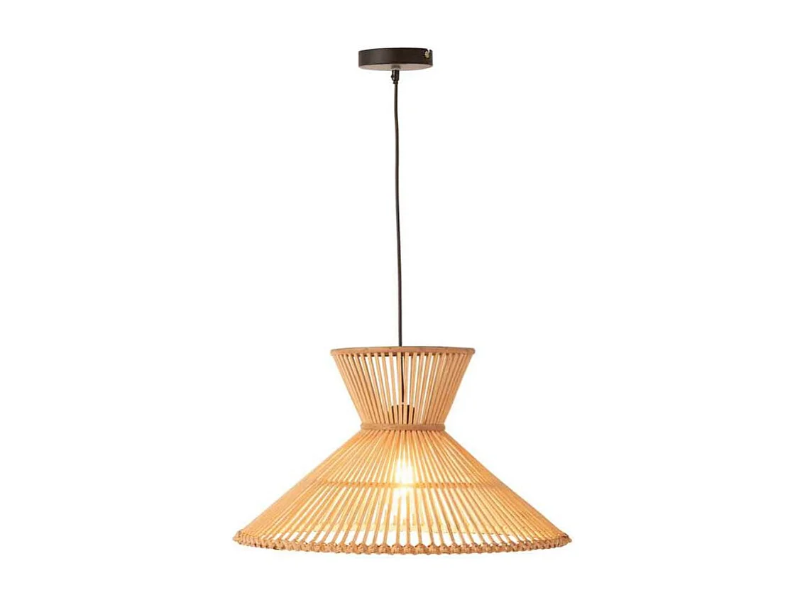 Lampe Suspension en Bambou "Midano" 53cm Naturel