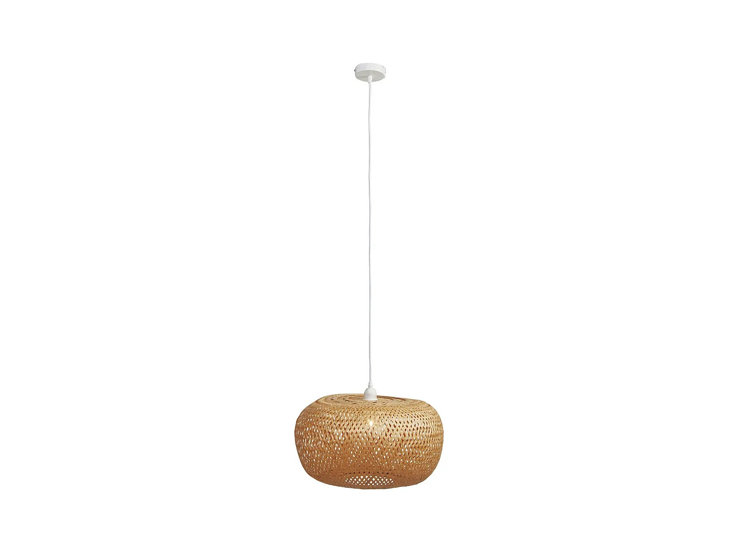 Lampe Suspension en Bambou "Guwin" 120cm Beige