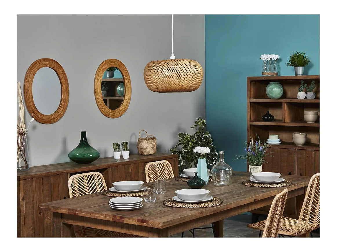 Libu beige bamboe hanglamp