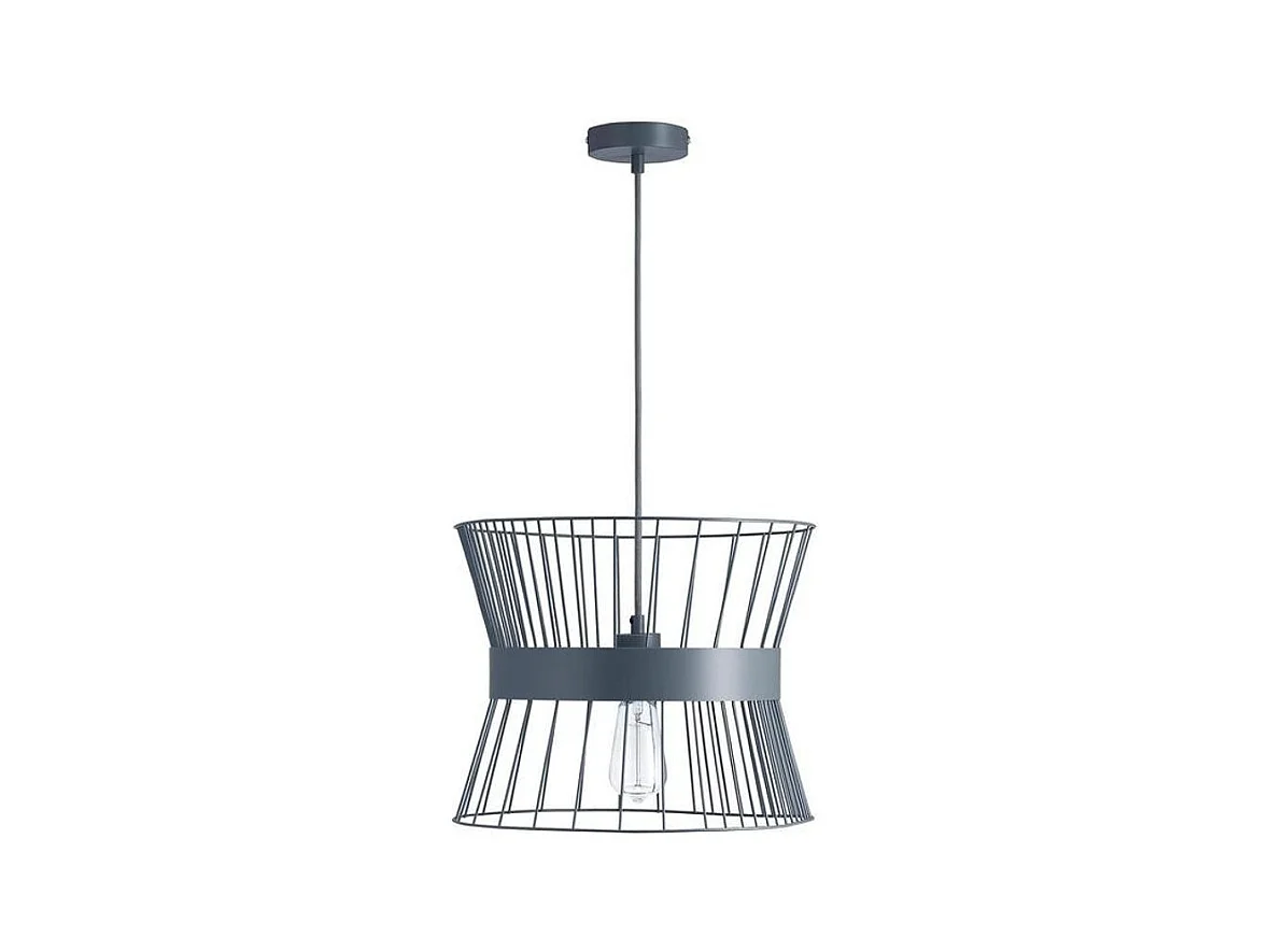 Lampe Suspension Design "Geraldine" 135cm Gris